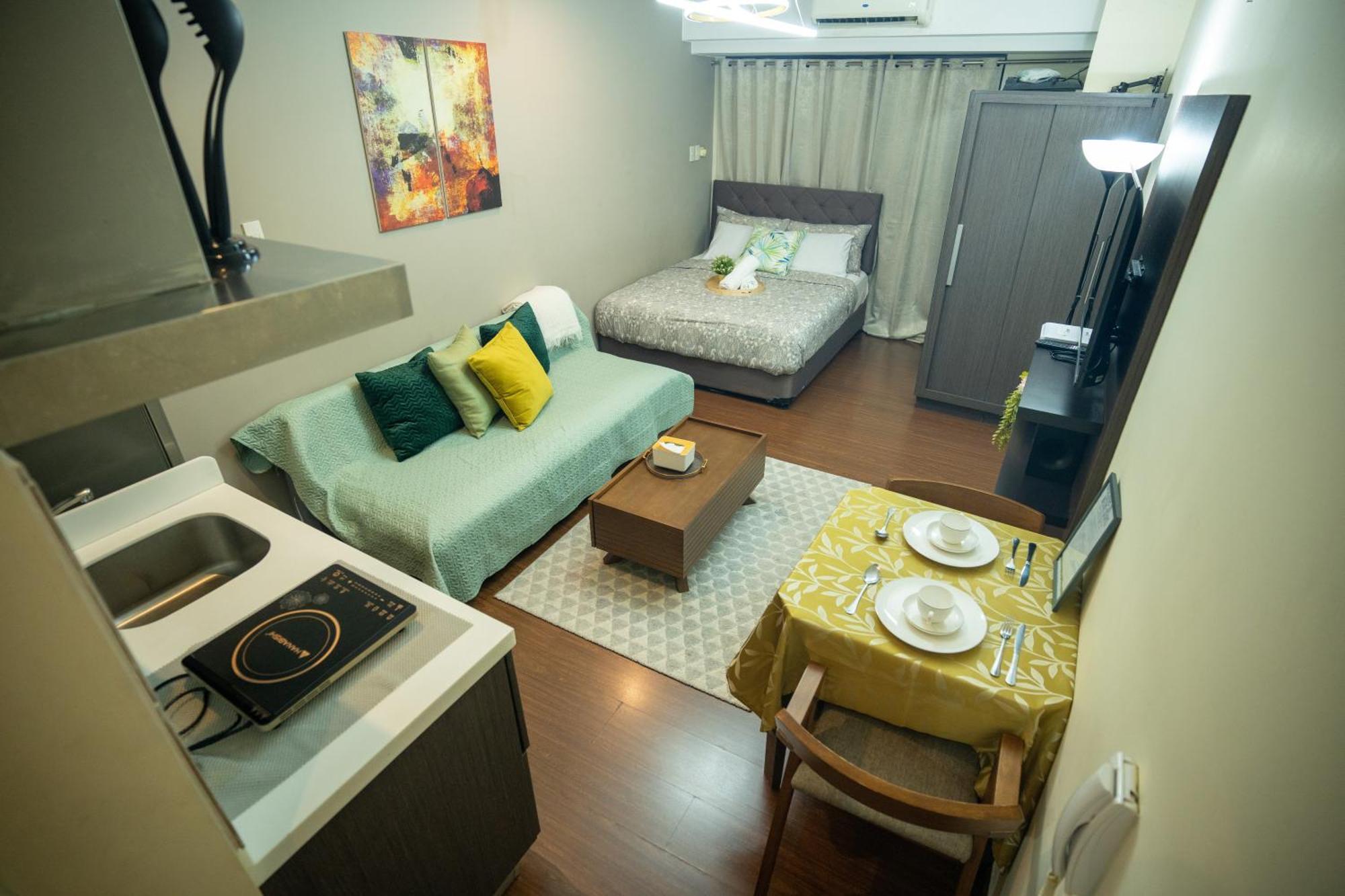 Studio With 200Mbs Internet, Netflix & Great View Of Manila Apartment Exterior photo